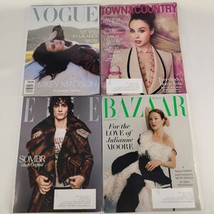 Lot 4 October 2026 Random Fashion Magazines Vogue Elle Harpers Bazaar Town SOMBR